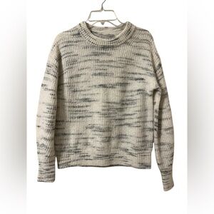 Everlane The Alpaca Cropped Crew Neck Sweater Women's Size XXS Cream Long Sleeve